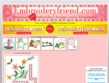 Tablet Screenshot of embroideryfriend.com